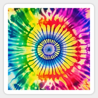 Retro Swirls and Twirls: Tie Dye Design with a Nostalgic Twist No. 2 Sticker